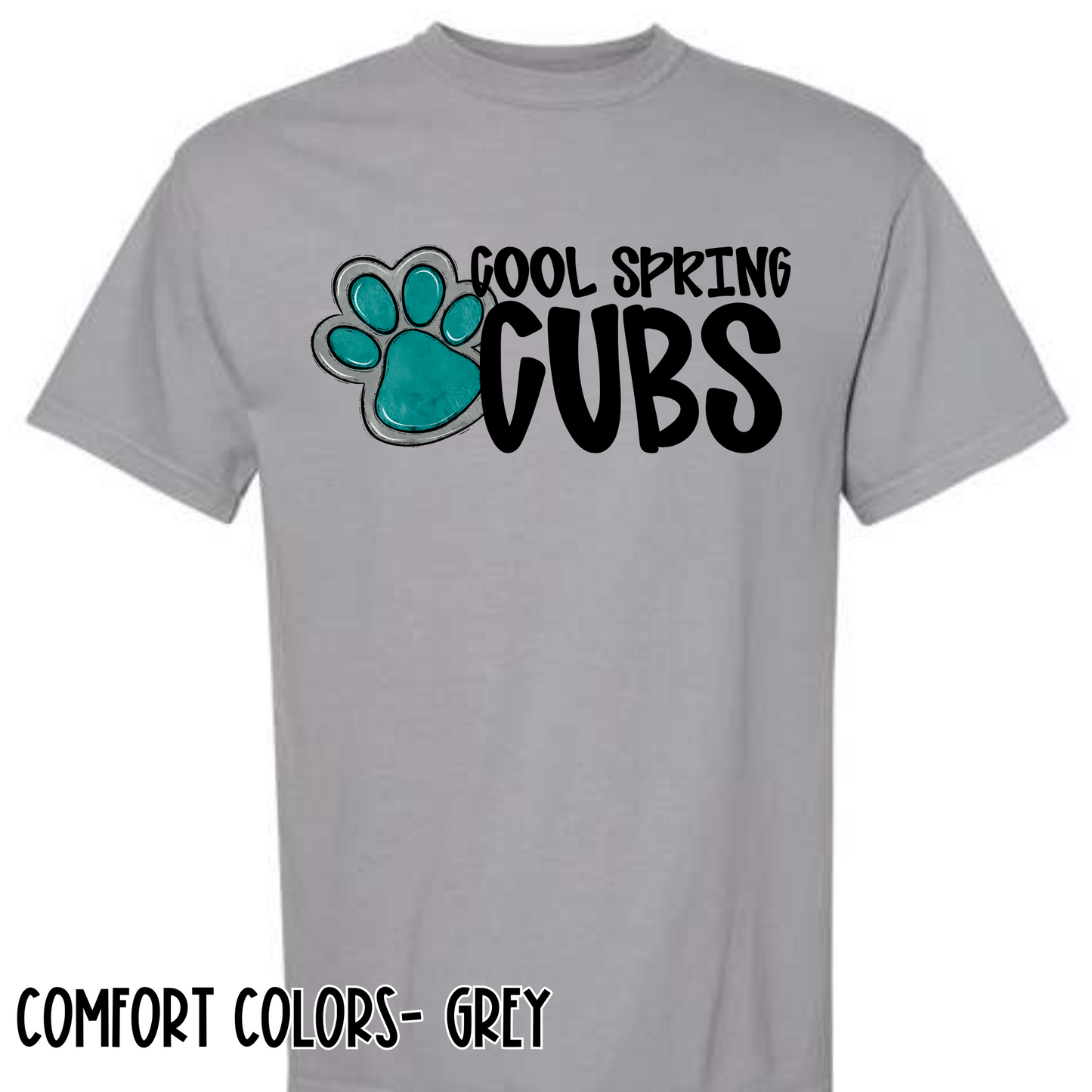 Mascot Cubs- Grey Short Sleeve