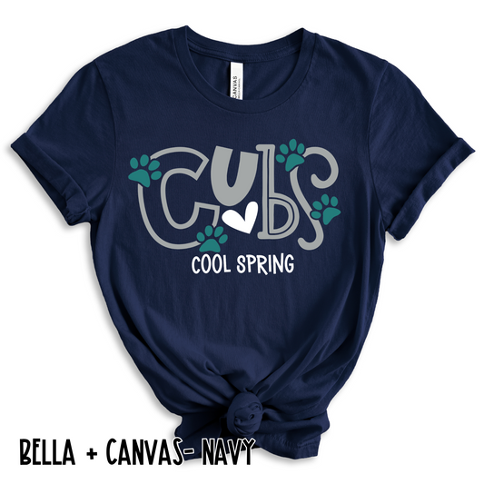 Cubs- Navy Short Sleeve