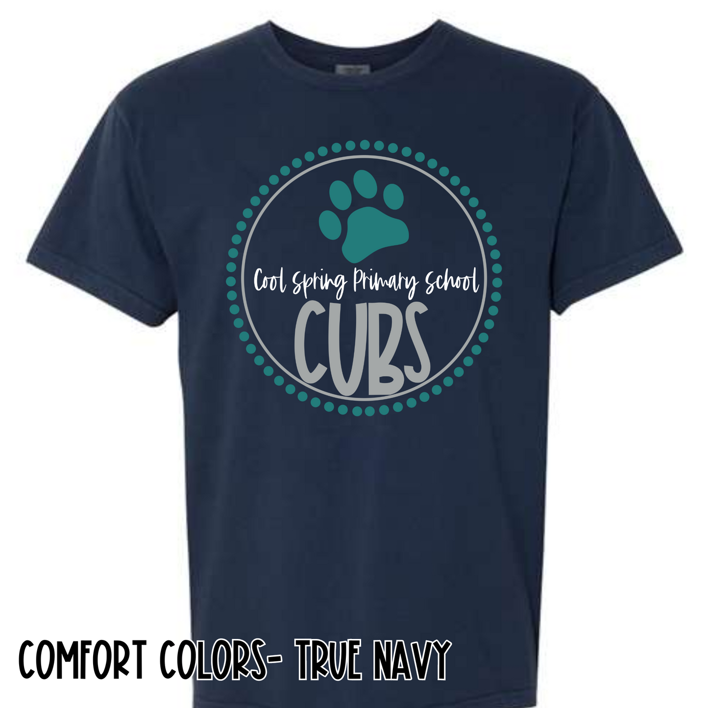 Cubs Circle- Navy Short Sleeve