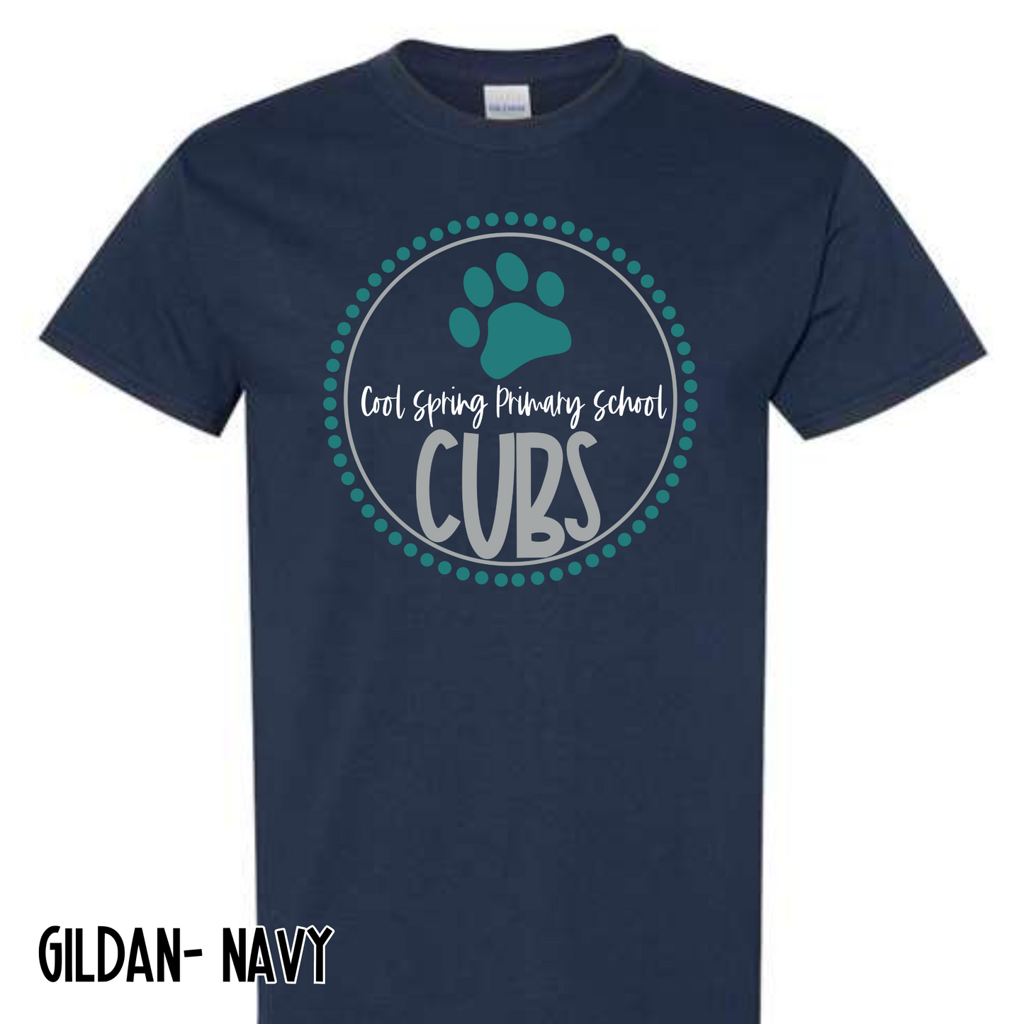 Cubs Circle- Navy Short Sleeve
