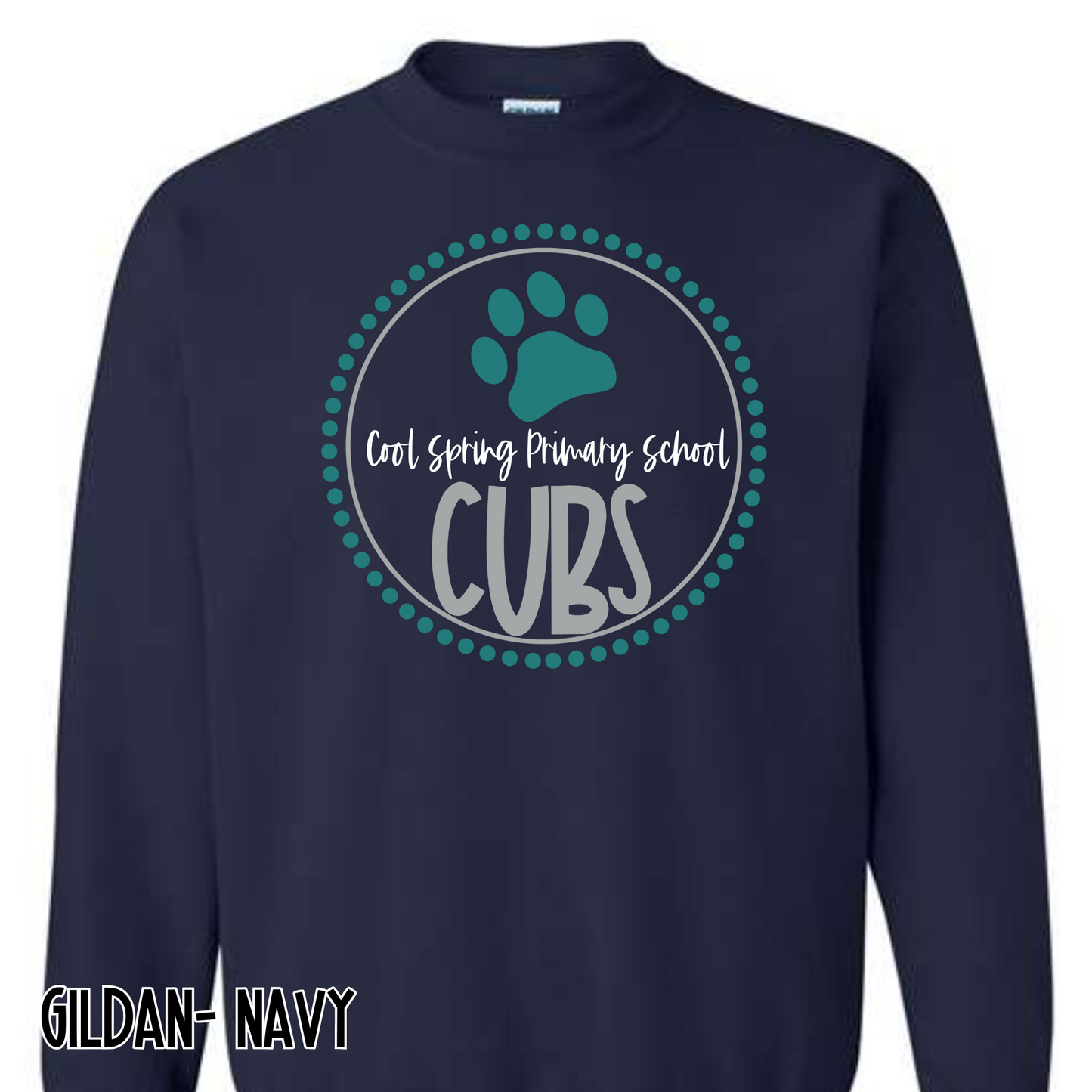 Cubs Circle- Navy Sweatshirt