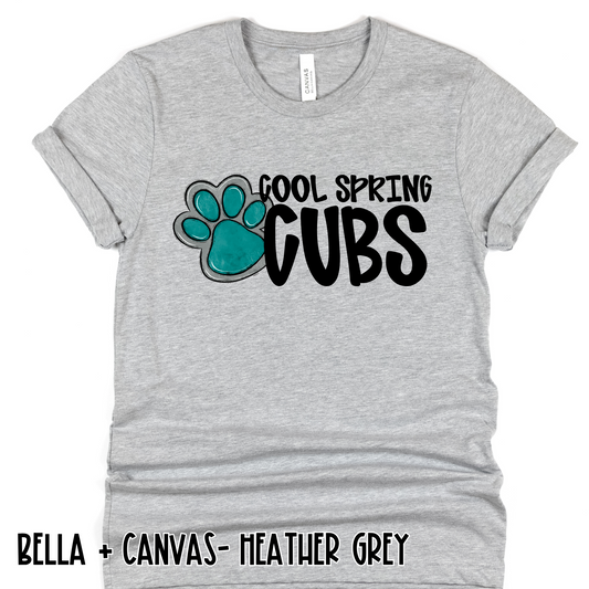 Mascot Cubs- Grey Short Sleeve