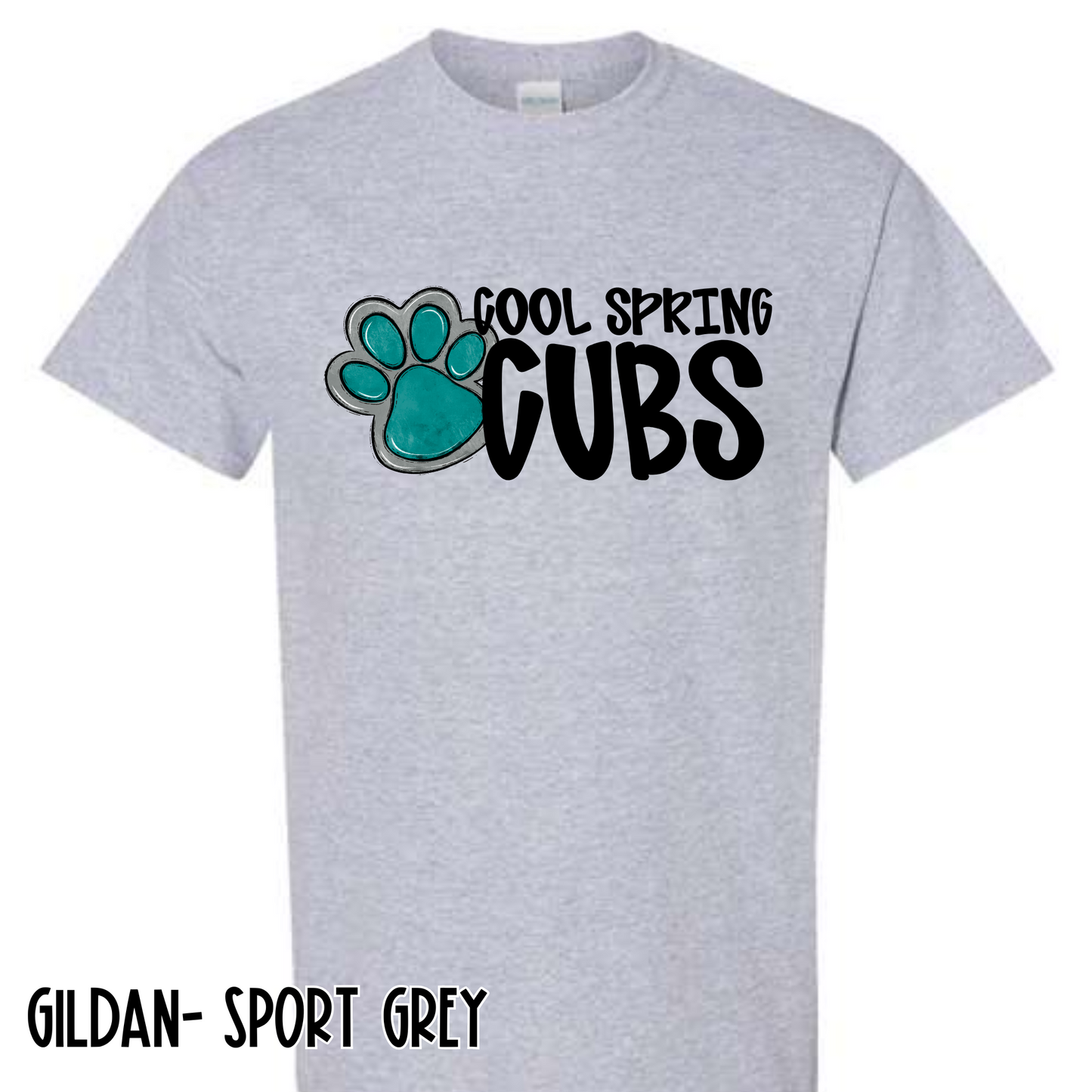 Mascot Cubs- Grey Short Sleeve