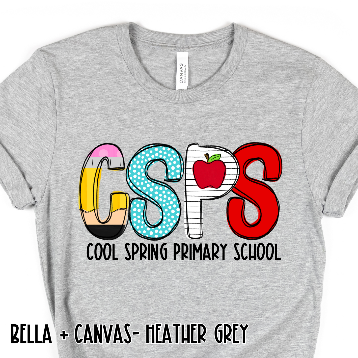 School House Alpha- CSPS- Grey Short Sleeve