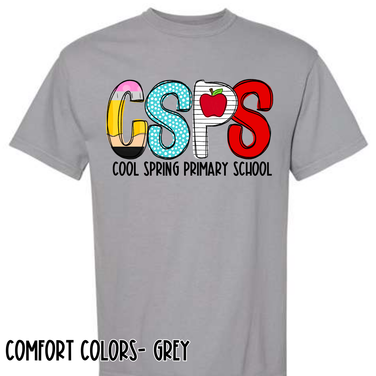 School House Alpha- CSPS- Grey Short Sleeve