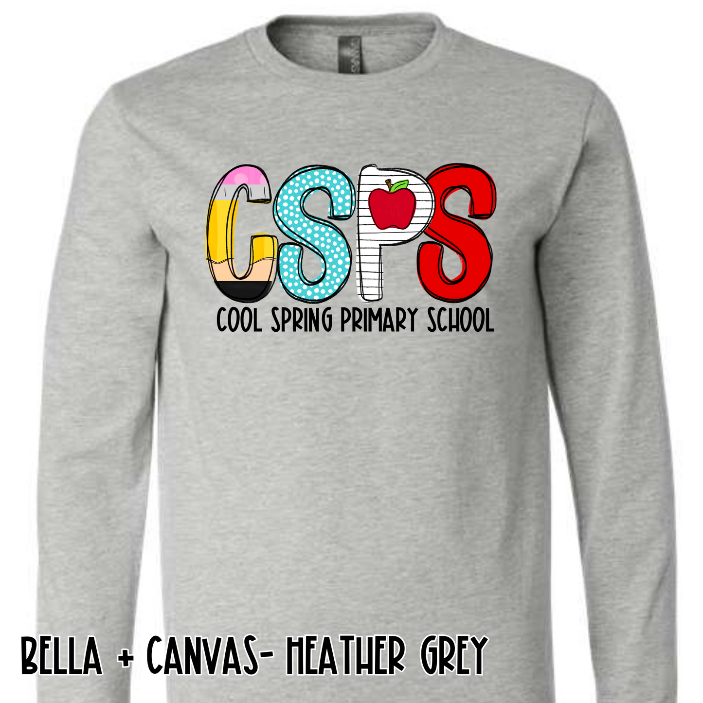 School House Alpha- CSPS- Grey Long Sleeve