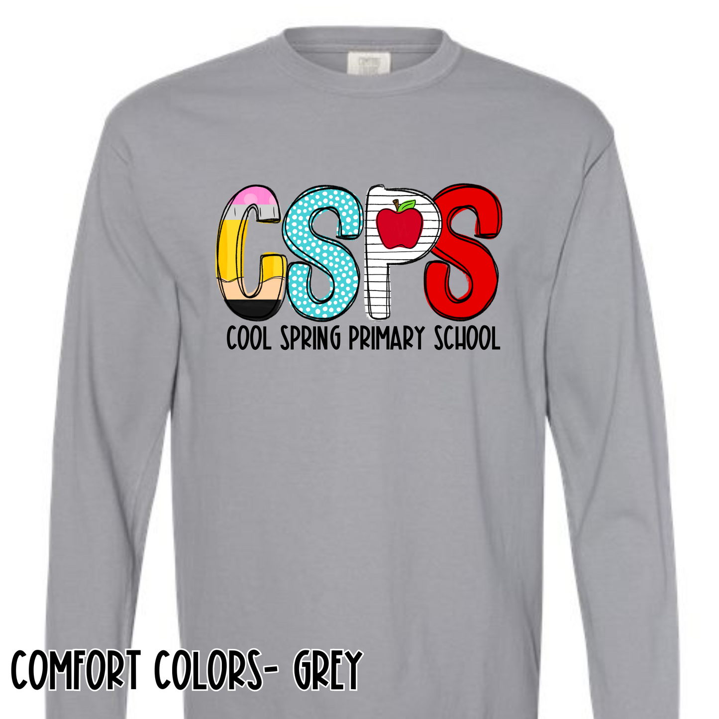 School House Alpha- CSPS- Grey Long Sleeve