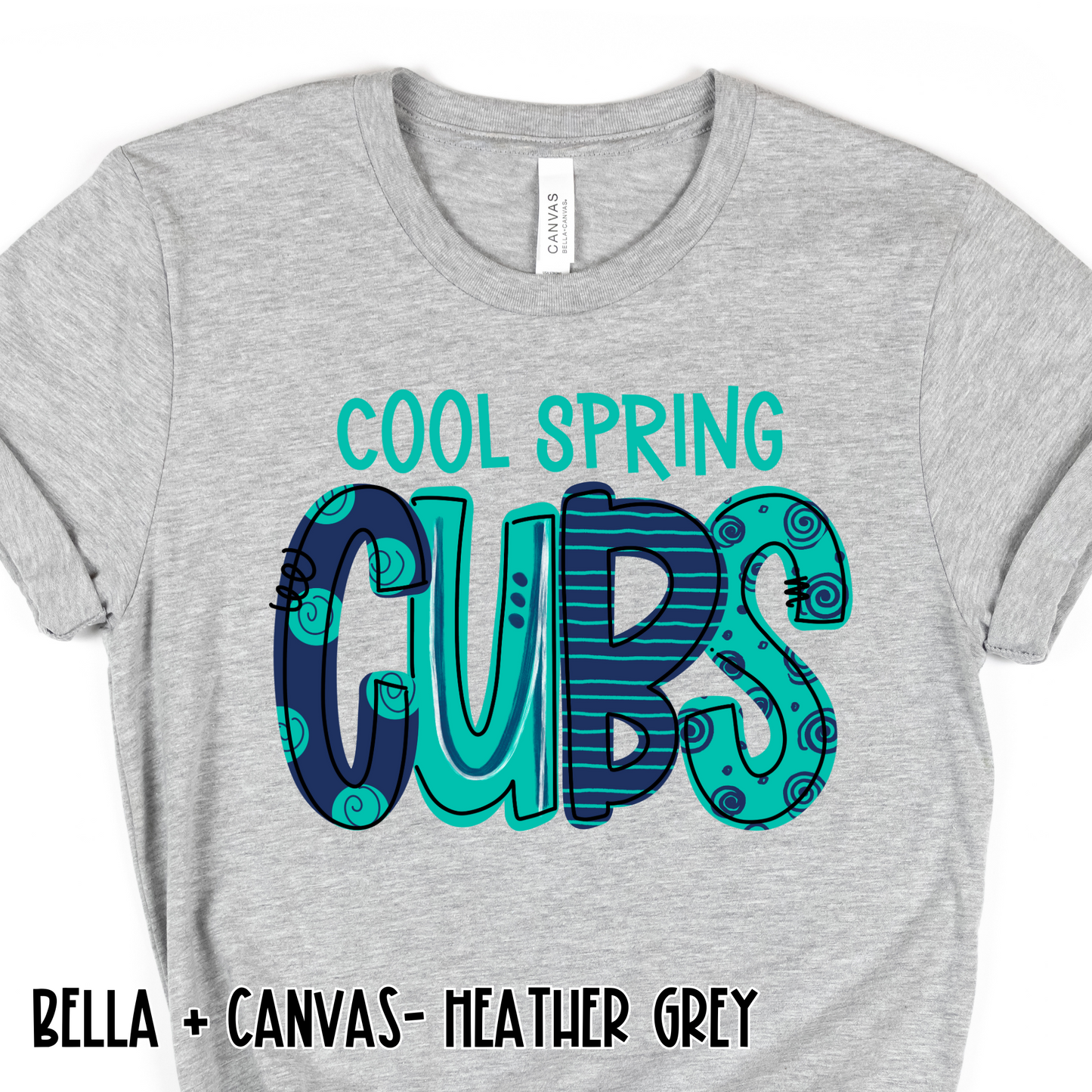 Fun Color Cubs- Grey Short Sleeve