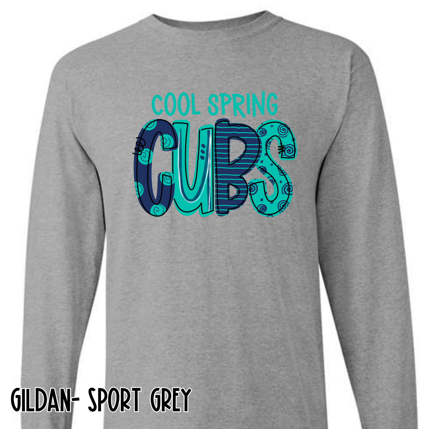 Fun Color Cubs - Grey Long Sleeve