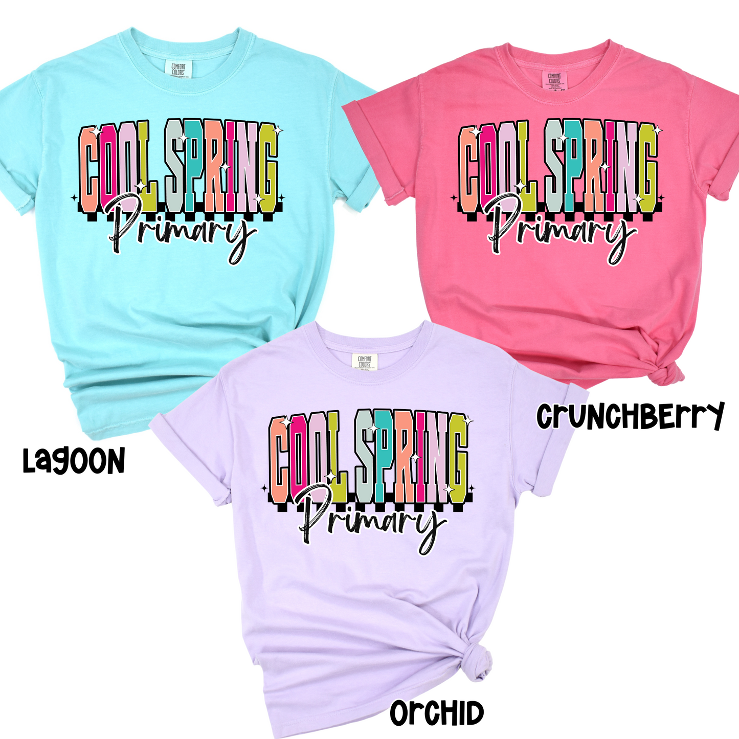 Colorful Cool Spring Comfort Color Short Sleeve