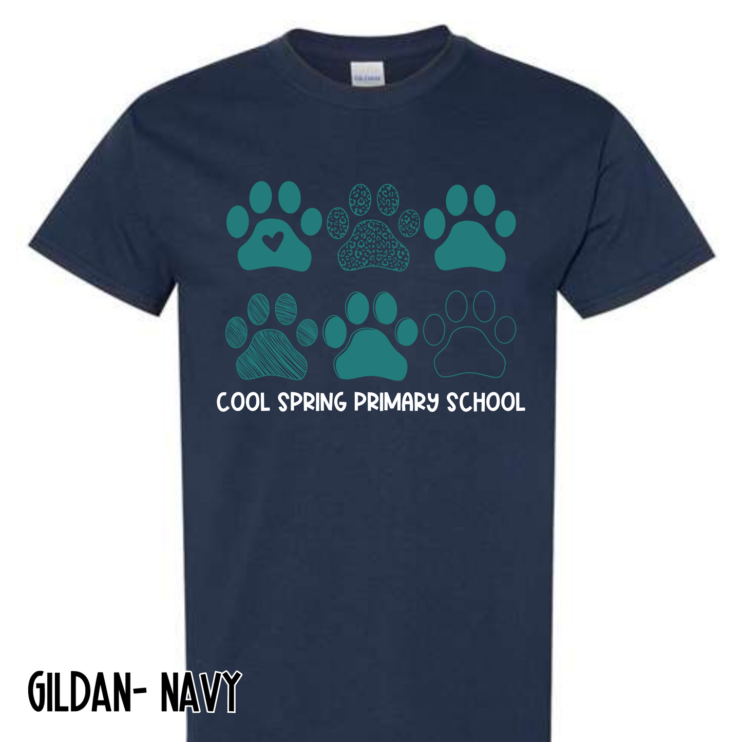 Repeat Paw CSPS- Navy Short Sleeve